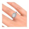8ct Emerald Cut With Baguett Side Stones