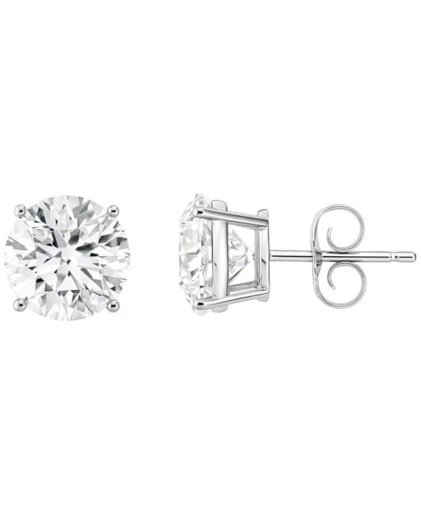8fdba14cfa78ac21eb600dd5471f9f76 18k White Gold Lab Grown 1.5 Carat T.W. Diamond Stud Earrings