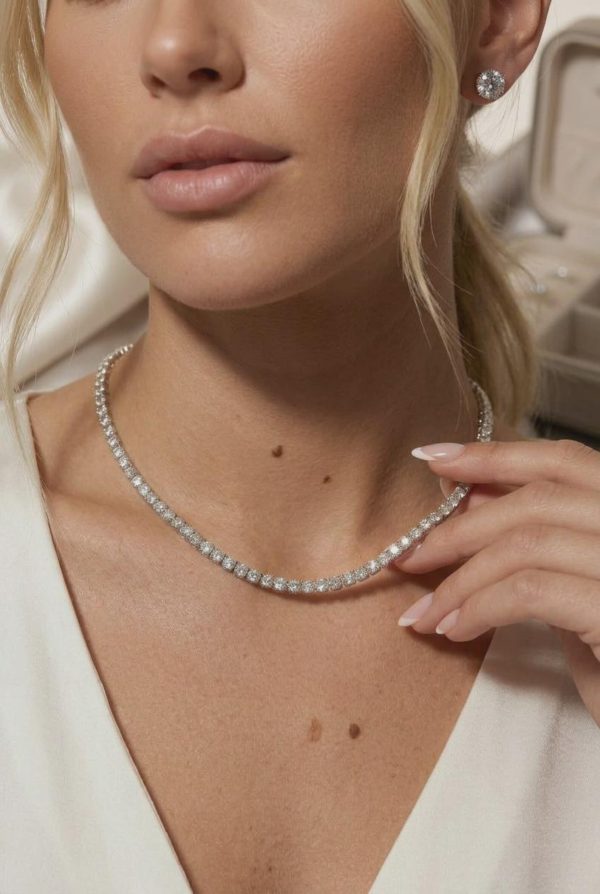 il_1588xN.8099236435_lxgn Round Brilliant Riviere Diamond Necklace