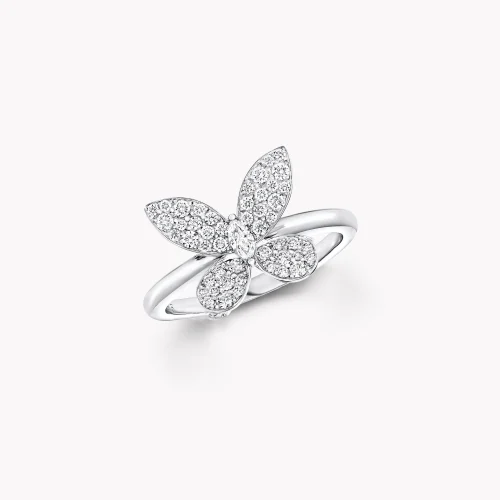Pavé Butterfly Diamond Small Ring
