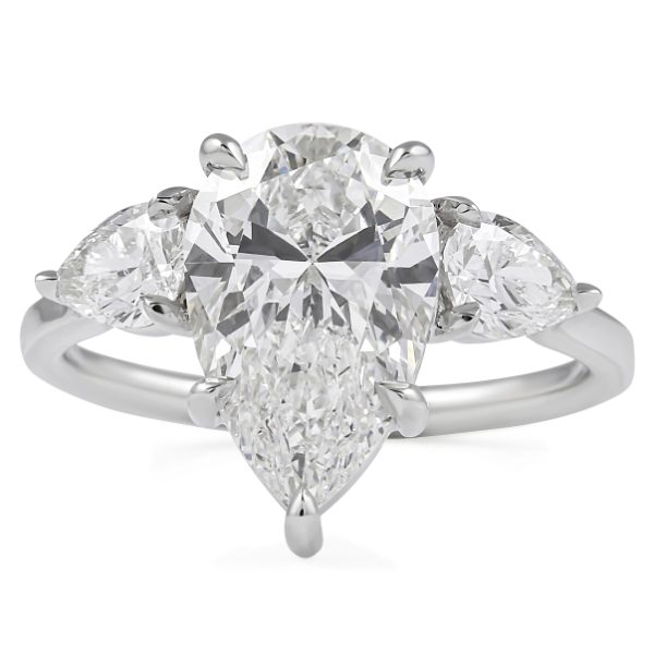 lr-193_pear_shape_lab_three_stone 2.41 carat Pear Shape Lab Diamond Three-Stone Engagement Ring