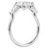 lr-193_pear_shape_lab_three_stone_side 2.41 carat Pear Shape Lab Diamond Three-Stone Engagement Ring