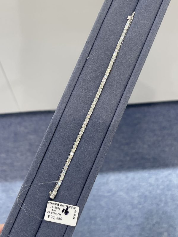 微信图片_20260716170220_446 11.29 g Lab Grown Diamond Tennis Bracelet 16cm 18 K White Gold D-E Color VVS